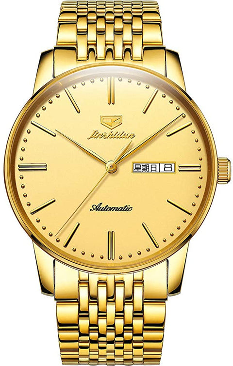 Gold Men's Mechanical Watch Minimalism