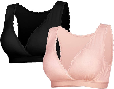 Women's Nursing Sleep Bra 2 Pac