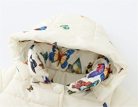Baby Girls Winter Autumn Warm Butterfly Little Kids Toddler Jacket Coat