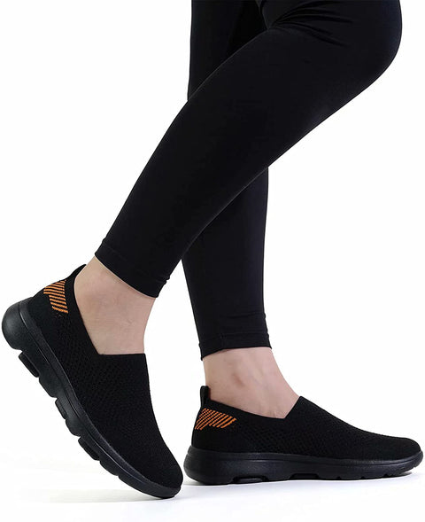 konhill Women’s Tennis Walking Shoes - Comfortable Athletic Work Slip on Sneakers