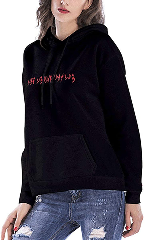 Women's Winter European Thick Oversized Loose Sweatshirt Long Sleeve Blouses