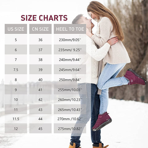 Womens Snow Boots Waterproof Anti Slip Ankle Booties Warm Fur Lined Short Boots Comfortable Outdoor Shoes