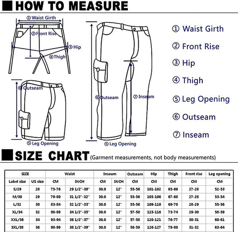 Men's Drawstring Hiking Cargo Shorts Quick Dry Multi Pockets Knee Length Bottoms Hunting Fishing