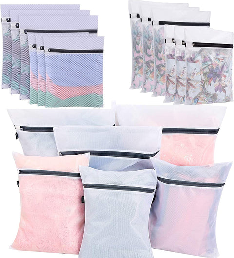 Bagail Set of 12 Mesh Laundry Bags for Your blouse,skirt,shirt,pants,jeans,dress,etc