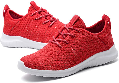 konhill Women's Casual Walking Shoes - Breathable Mesh Work Sneakers