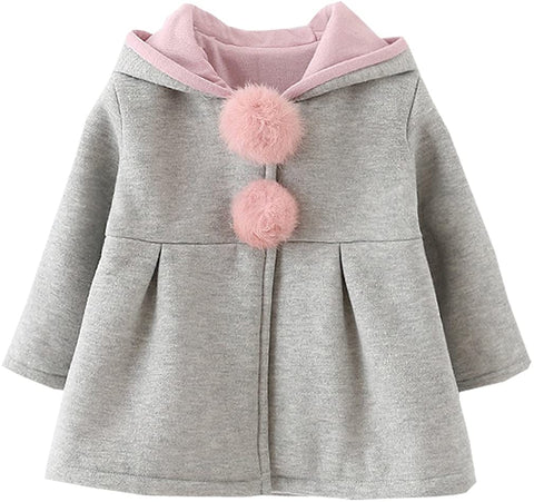MINKIDFASHION Baby Girls Winter Autumn Cotton Warm Jacket Coat