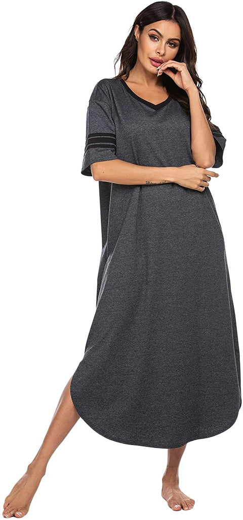 Women's V Neck Loungewear  Loose Sleepwear