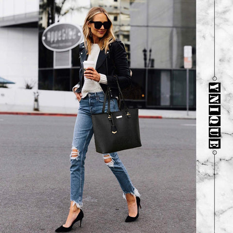 YNIQUE Satchel Purses and Handbags for Women Shoulder Tote Bags Wallets