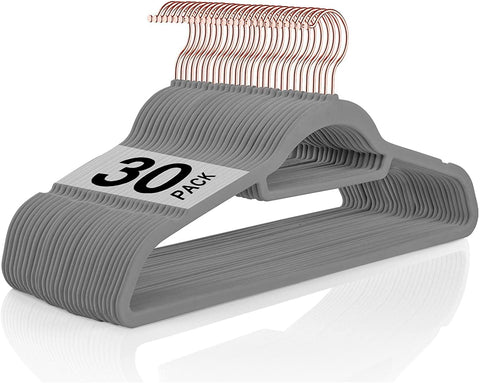 BAGAIL Pack of 60 Velvet Hangers