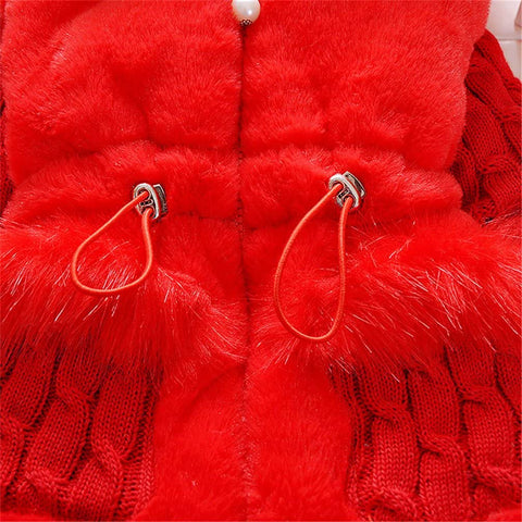 MINKIDFASHION Baby Girls Winter Autumn Warm Jacket Coat (2T, Red)