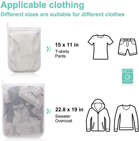 Set of 5 Mesh Laundry Bags+Set of 5 Mesh Laundry Bags