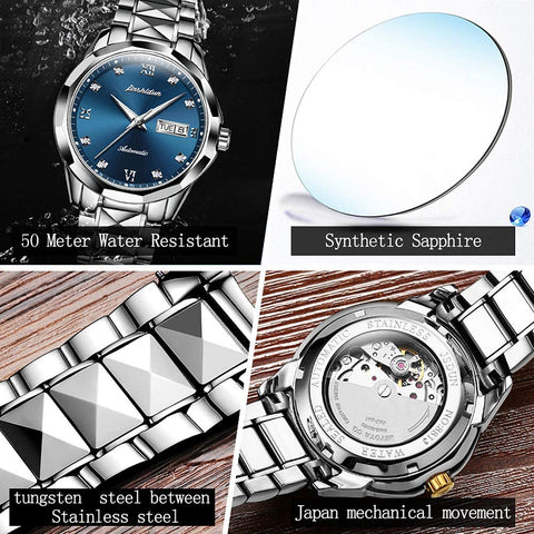 Men's Sapphire Tungsten Steel Mechanical Automatic Watches