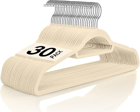 BAGAIL Pack of 80 Velvet Hangers