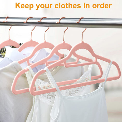 BAGAIL Pack of 80 Velvet Hangers