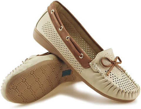 Women Classic Tie Driver Moccasins Boat Shoes Slip on Flats Loafers