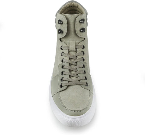 X RAY Footwear Men's Sherman High-Top Casual Walking Fashion Faux Leather Shoe Sneaker, Round Toe, Rubber Outsole