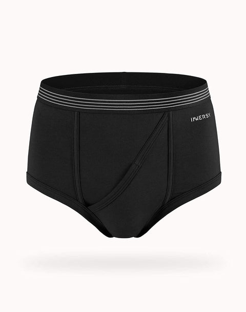 INNERSY Men's Underwear Briefs Classic Full Rise Cotton Underwear 4 Pack