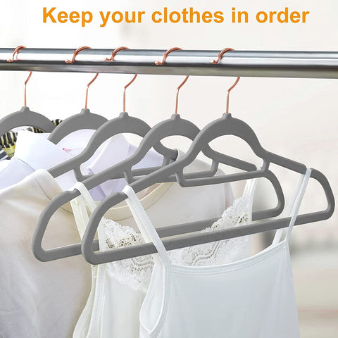 BAGAIL Pack of 80 Velvet Hangers
