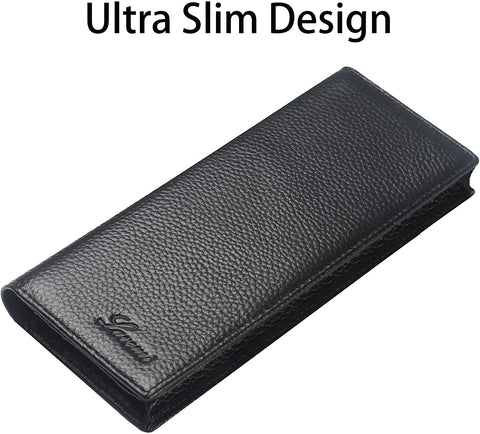 Lavemi RFID Blocking Ultra Slim Real Leather Credit Card Holder Clutch Wallets for Women