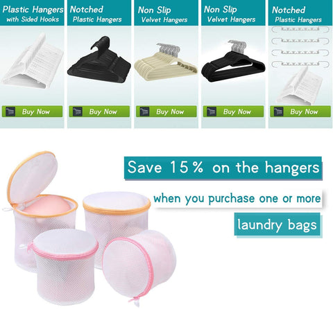 Bagail Set of 10 Mesh Laundry Bags for Your blouse,skirt,shirt,pants,jeans,dress,etc