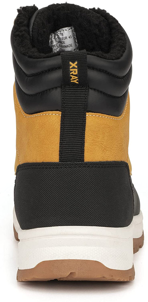 Xray Footwear Men's Half Dome Boot; Smooth faux leather, Lace-up front, Rubber sole; Size 10