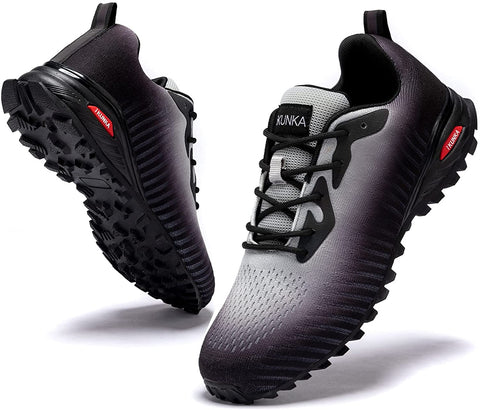ikunka Womens Men's Tennis Shoes Men Casual Mens Fashion Sneakers Cross Training Shoe Outdoor Non-Slip Walking Footwear