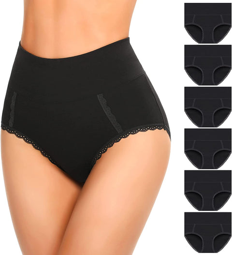 Womens Cotton Underwear High Waist Postpartum Care Panties Soft Breathable No Muffin Briefs Ladies(Multipack) for S-4XL