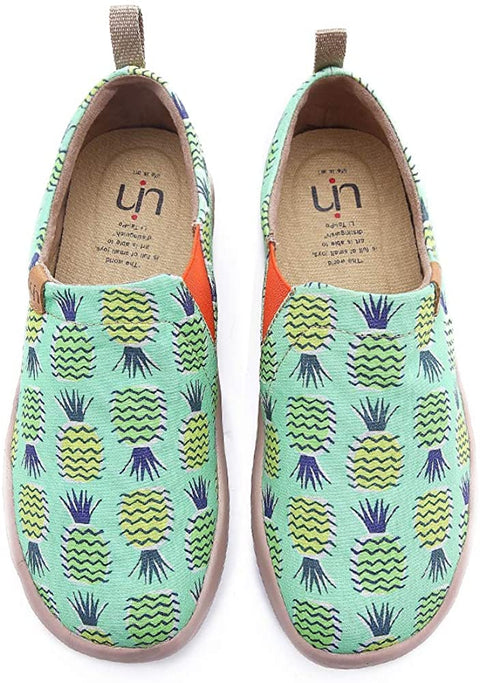 UIN Women's Hawaii Slip On Summer Spring Travel Canvas Fashion Sneaker Art Painted Shoes