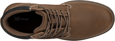 Xray Footwear Men's Tallac Work Boot, Sleek faux-leather, Lace-up front, Round Toe, Thermoplastic rubber sole Outsole