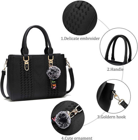YNIQUE Satchel Purses and Handbags for Women Shoulder Tote Bags Top Handle Satchel