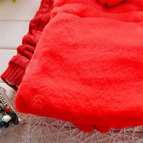 MINKIDFASHION Baby Girls Winter Autumn Warm Jacket Coat (2T, Red)