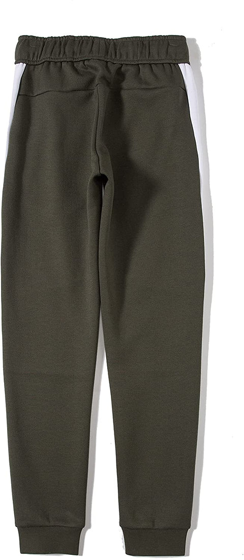 Boys Pull on Active Sweatpants Elastic Waistband with Drawcord Side Panel