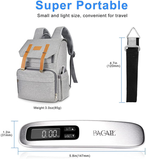 BAGAIL 6 Set Packing Cubes & Digital Luggage Scale