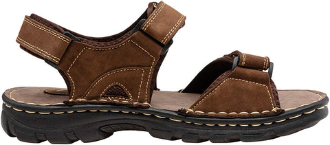 Men's Sandals Summer Casual Genuine Leather Beach Sandals for Men Outdoor and Indoor Comfort Open Toe Fisherman Sandals