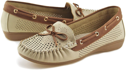 Women Classic Tie Driver Moccasins Boat Shoes Slip on Flats Loafers