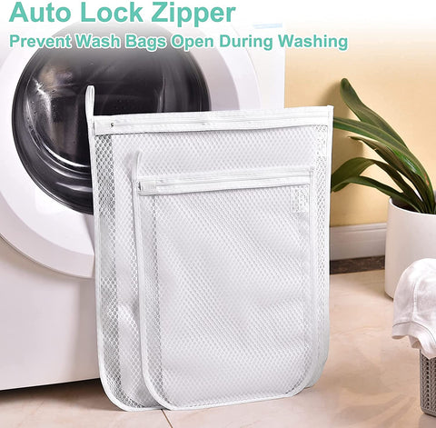 BAGAIL 7 Mesh Laundry Bags+2Pcs Honeycomb Laundry Bag for Delicates