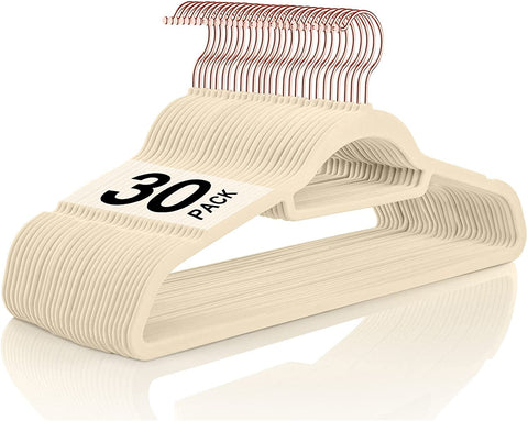 BAGAIL Pack of 60 Velvet Hangers