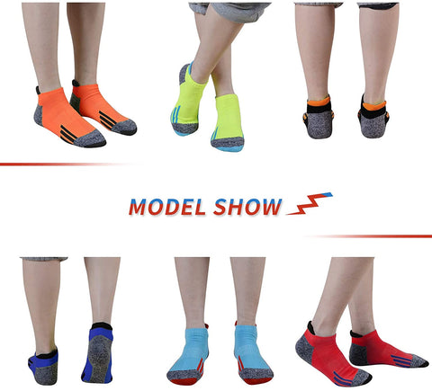 Mens Ankle Athletic Low Cut Socks for Men Sports Running Cushion 6 Pack