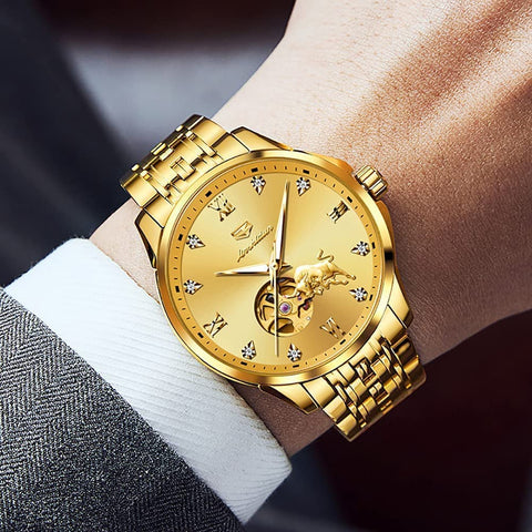 Men's Luxury Stainless Steel Sapphire Dial Watch