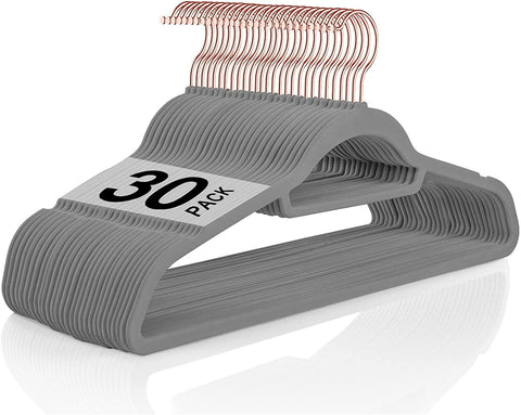BAGAIL Pack of 60 Velvet Hangers