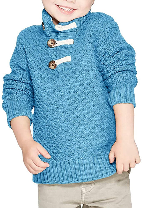 Gafeng Kids Baby Boys Cable Knit Sweater Pullover Turtleneck Cotton Casual Winter Warm Long Sleeve Sweaters