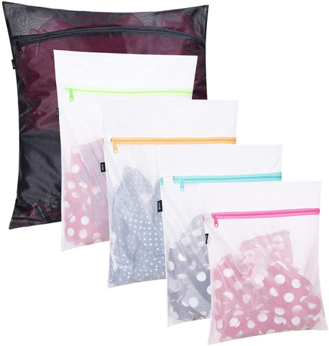 Set of 5 Mesh Laundry Bags+Set of 5 Mesh Laundry Bags