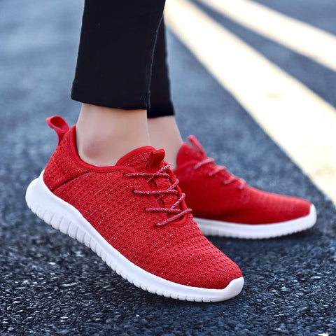 konhill Women's Casual Walking Shoes - Breathable Mesh Work Sneakers