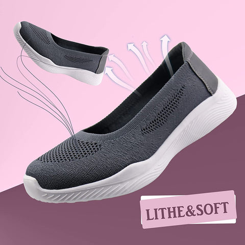 Women Knit Loafers Comfortable Slip on Flats Shoes