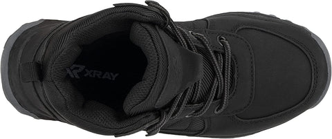 X RAY Footwear Boys Panther High-Top Casual Walking Fashion Faux Leather Shoe Sneaker, Round Toe, Thermoplastic Rubber Outsole