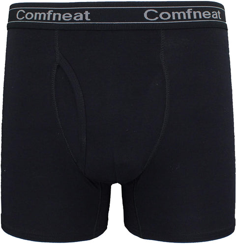 Men's 3 or 5-Pack Boxer Briefs Bamboo Rayon Ultra Soft Comfy Underwear with Fly