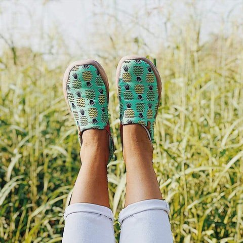 UIN Women's Hawaii Slip On Summer Spring Travel Canvas Fashion Sneaker Art Painted Shoes