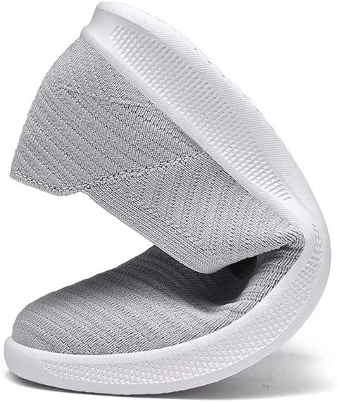 konhill Women's Slip on Flat-Comfy Walking Nurse Shoes
