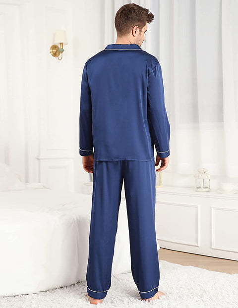 Men's Satin  Loose Pajamas Set