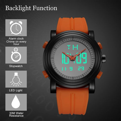 Digital Sports Watch with Alarm Stopwatch Men's Watches